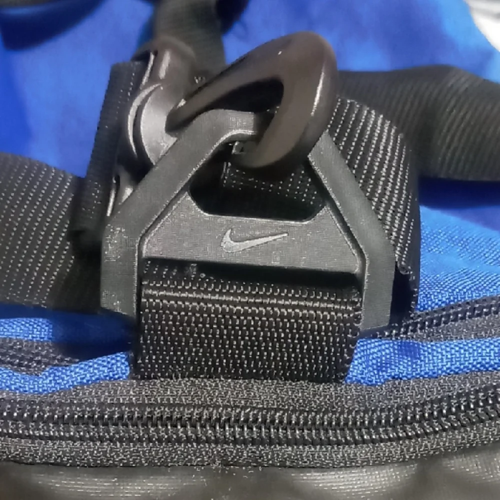 Nike Blue and Black Duffel Bag